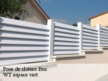 Pose de cloture buc-78530 WT espace vert