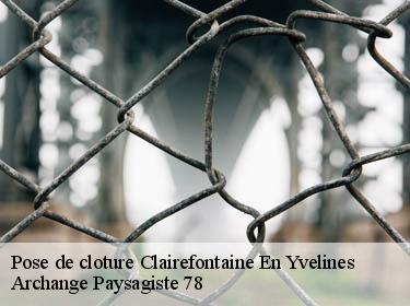 Pose de cloture  clairefontaine-en-yvelines-78120 Archange Paysagiste 78