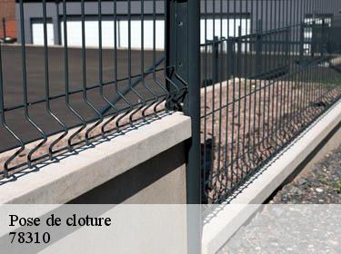 Pose de cloture coignieres-78310 WT espace vert