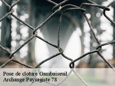 Pose de cloture  gambaiseuil-78490 Archange Paysagiste 78