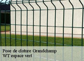 Pose de cloture grandchamp-78113 WT espace vert
