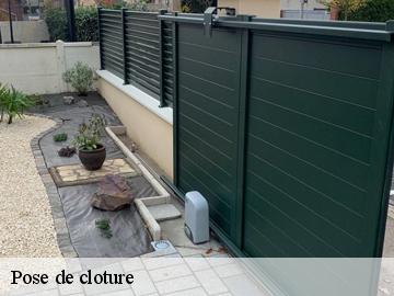 Pose de cloture guerville-78930 WT espace vert
