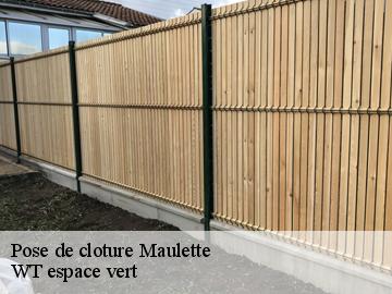 Pose de cloture maulette-78550 WT espace vert