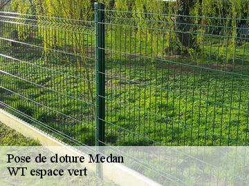 Pose de cloture medan-78670 WT espace vert