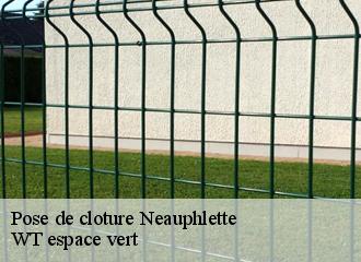 Pose de cloture neauphlette-78980 WT espace vert
