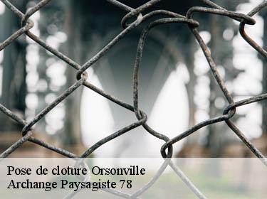 Pose de cloture  orsonville-78660 Archange Paysagiste 78