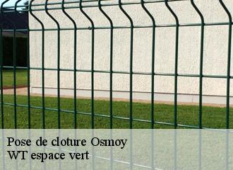 Pose de cloture  osmoy-78910 WT espace vert 