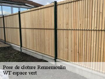 Pose de cloture rennemoulin-78590 WT espace vert