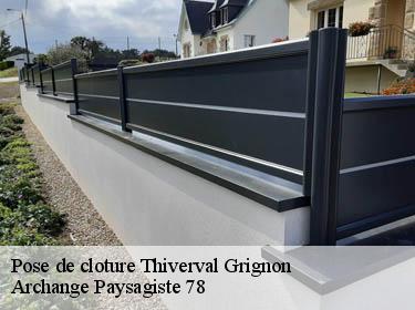 Pose de cloture  thiverval-grignon-78850 Archange Paysagiste 78