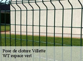 Pose de cloture villette-78930 WT espace vert