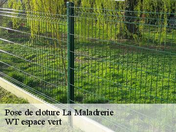 Pose de cloture la-maladrerie-78300 WT espace vert